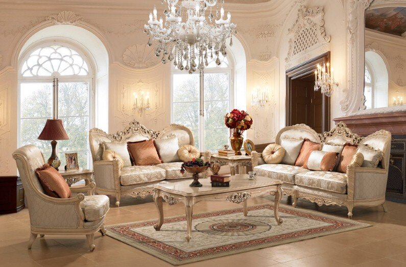 A beautiful selection of 15 living rooms, decorated in classic style (13)