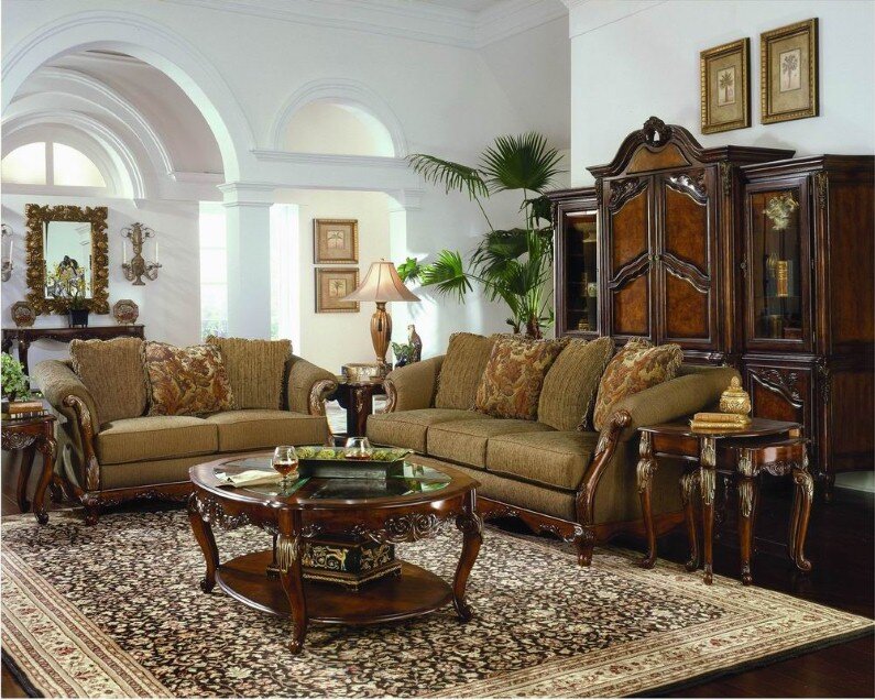 A beautiful selection of 15 living rooms, decorated in classic style (23)