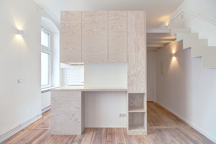21 square-meters micro-apartment renovated by Spamroom in Berlin