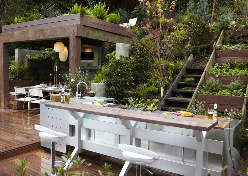 outdoor room for a private mid century residence outdoor room for a private mid century residence
