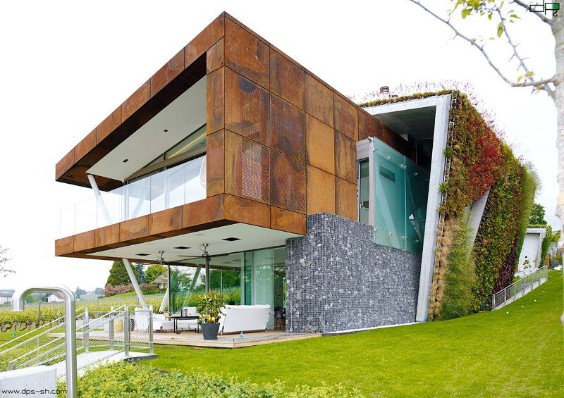 Eco Friendly House Design Villa Jewel Box With An Multifaceted Garden Outer Shell