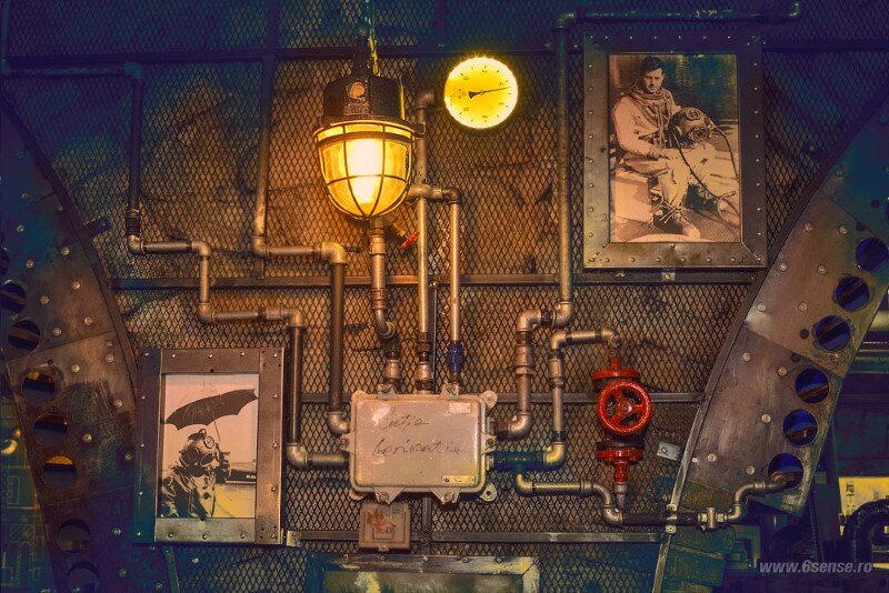 Submarine Pub Designed In Industrial Style With Steampunk