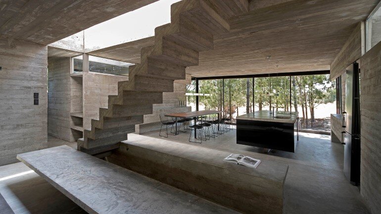 Concrete Holiday Retreat in Argentina by Luciano Kruk (6)