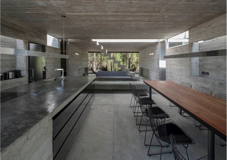 Concrete Holiday Retreat in Argentina by Luciano Kruk (8)