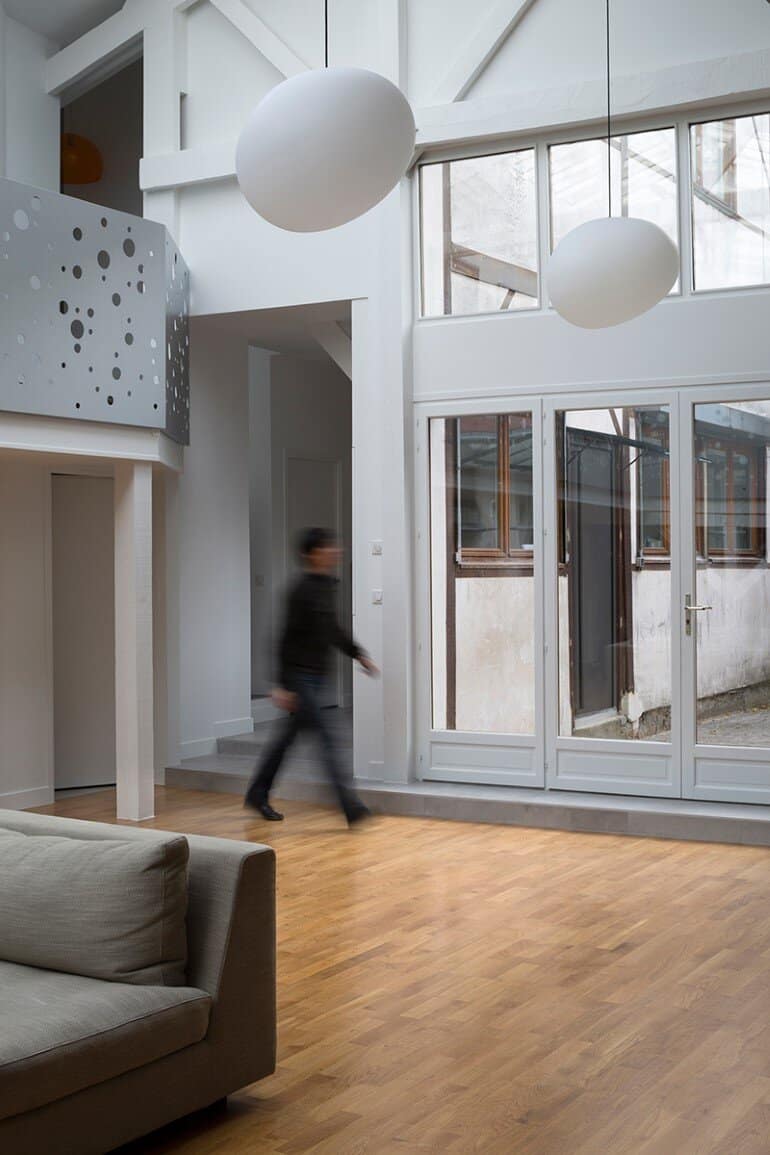 Old carpentry transformed into a light filled loft