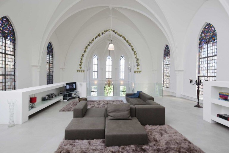 Old Catholic Church Converted into a Spacious House (10)