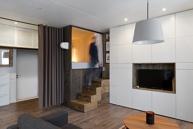Small Flat For A Young Couple Studio Bazi