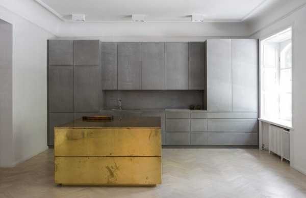 Gold and Gray Apartment in Stockholm / Richard Lindvall