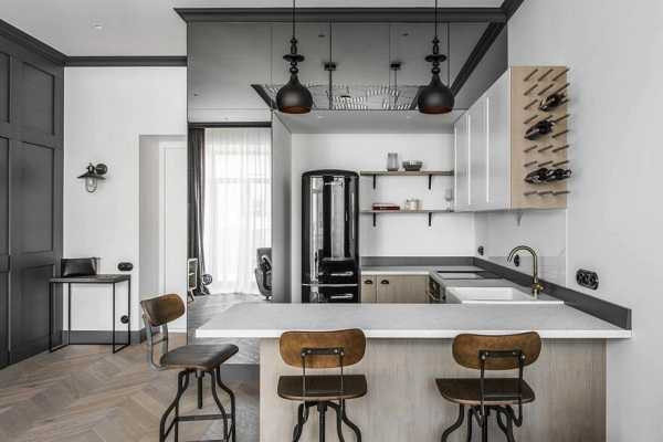 Vilnius Old Town Apartment with a Mix of Modern, Vintage and Industrial Style