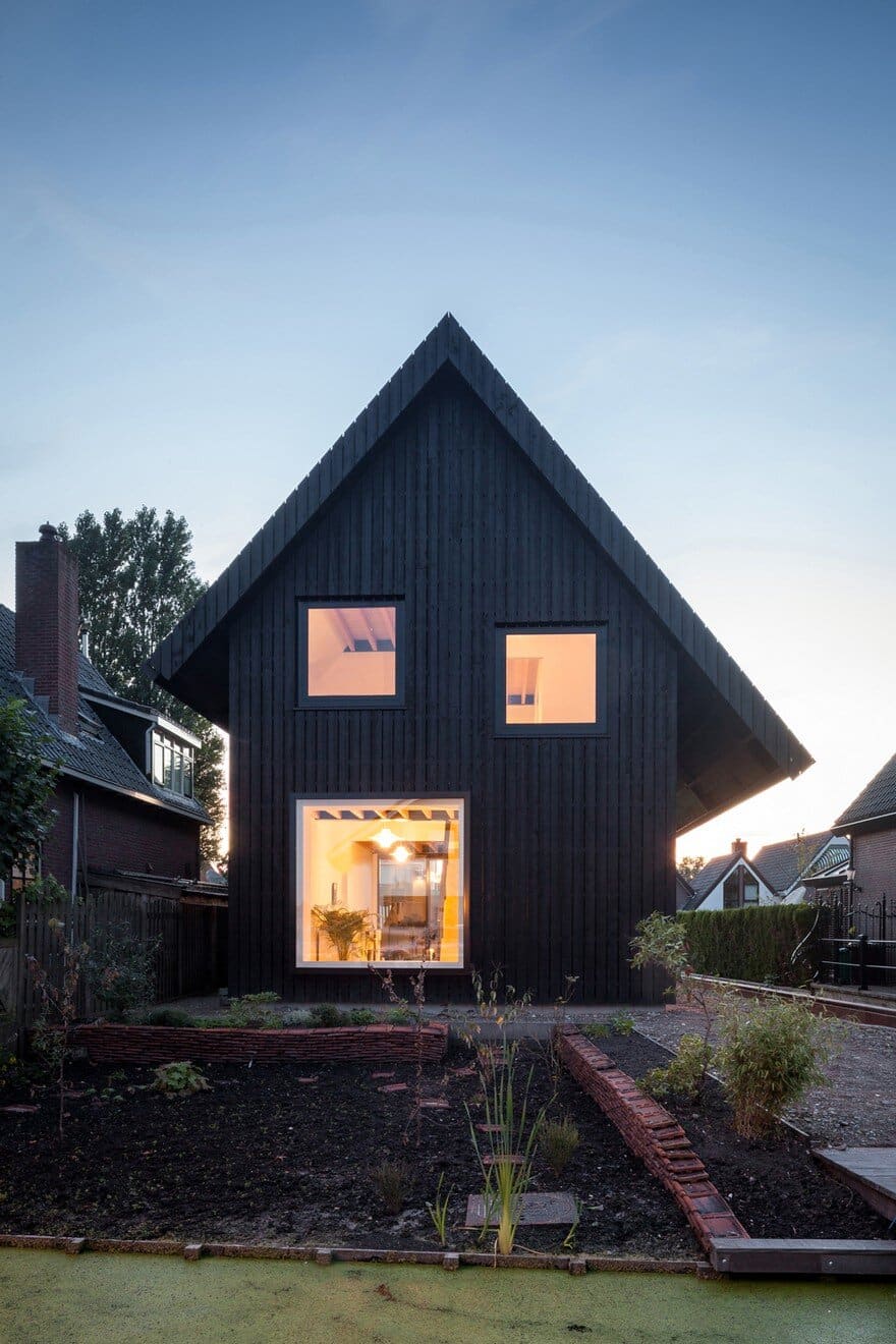 Old Brick House Replaced by a New Sustainable Timber House ...