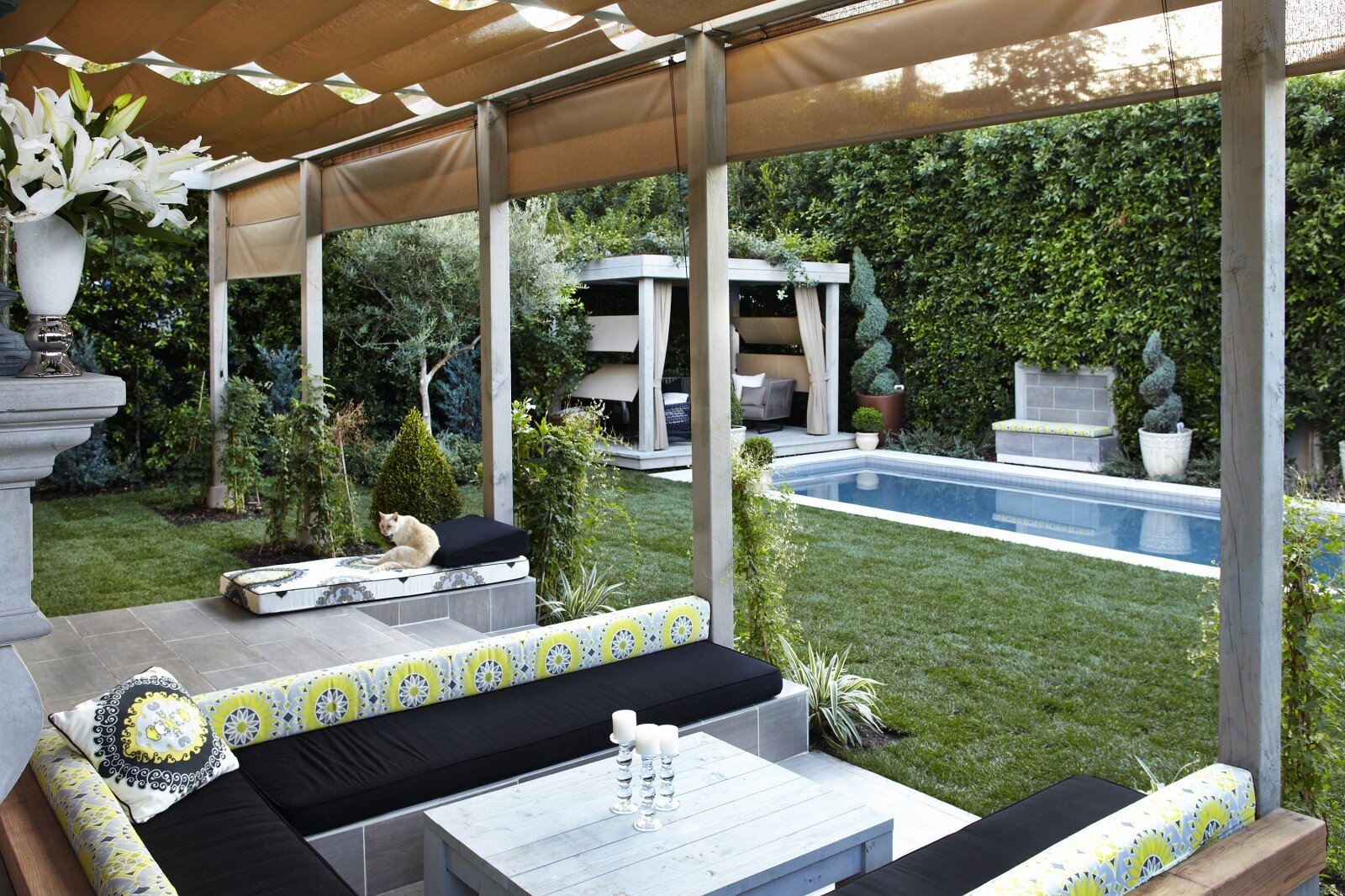 Outdoor living room, a place of complete relaxation