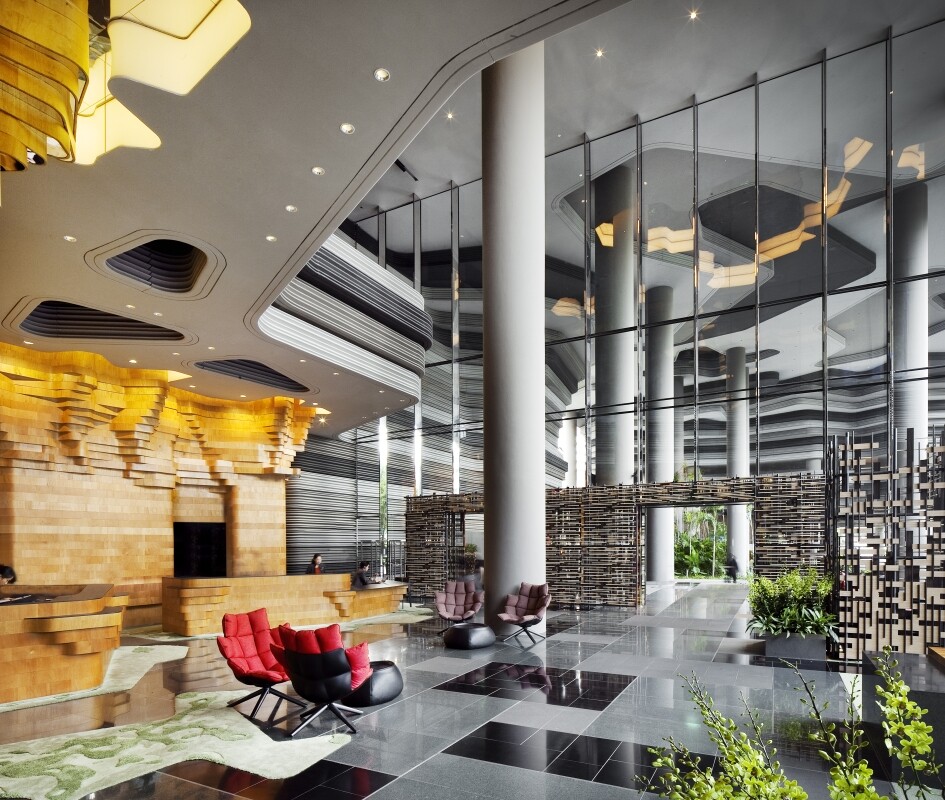 Parkroyal on Pickering Hotel from Singapore, by WOHA Architects (2)