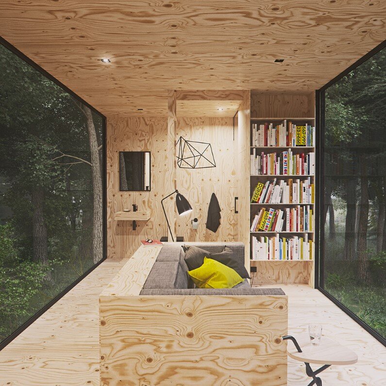 Wood Cabin with minimal impact on the environment