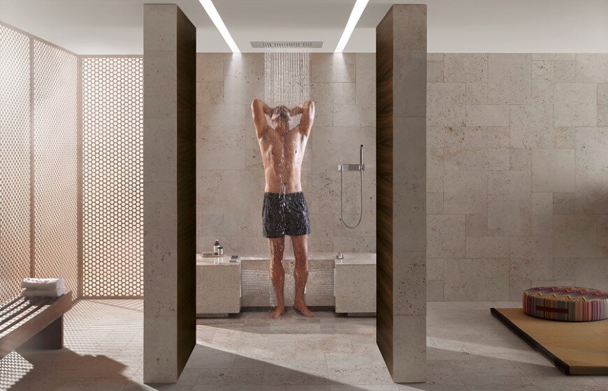 Comfort Shower From Dornbracht Lets You Shower While Sitting Down 