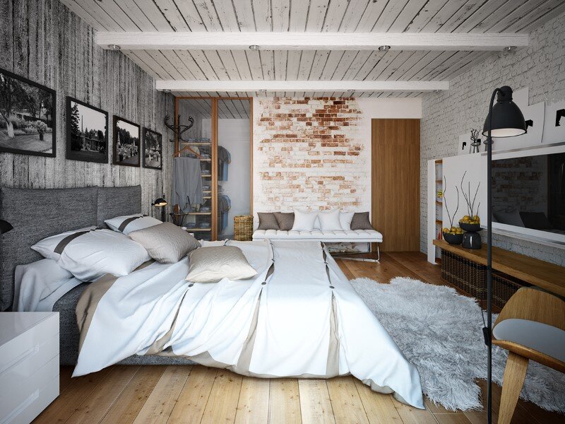 Loft project by Galina Lavrishcheva - combination of styles - rustic and modern (20)