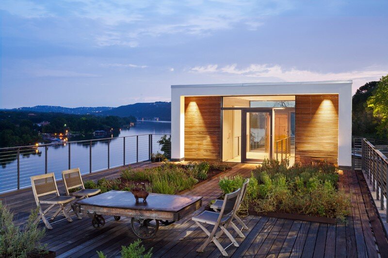 Cliff Dwelling is a Residential Renovation with a Cliff-Side View Over Lake Austin