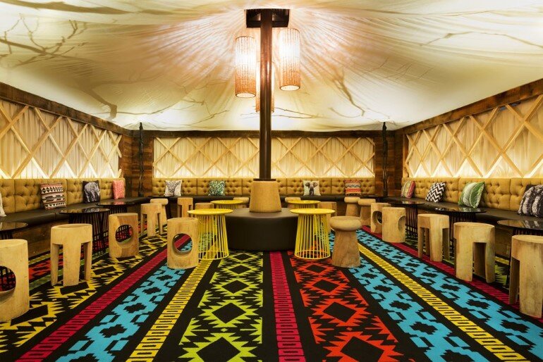 Glamp Cocktail Bar Was Designed in African Style by Studio Equator
