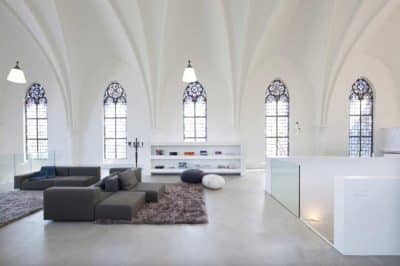 Old Catholic Church Converted into a Spacious House