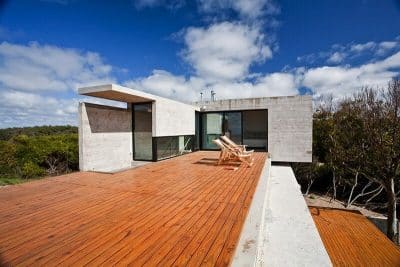 Concrete Beach House With Industrial Features