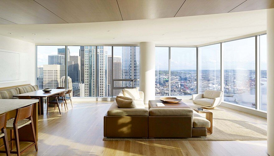 High-Rise Apartment with Floor-to-Ceiling Windows Overlooking Downtown Seattle 7