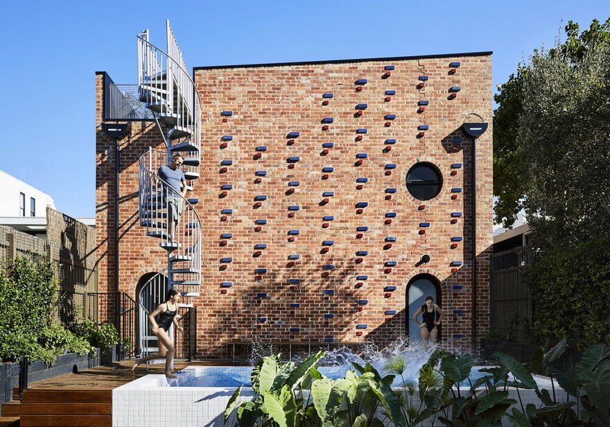 Brickface House is an Amazing Home Built of Recycled Red Brick