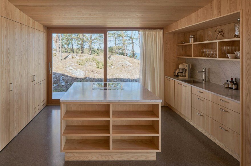 This Scandinavian Wooden House Has a Tent-Like Roof Over a Generous Interior Space 8