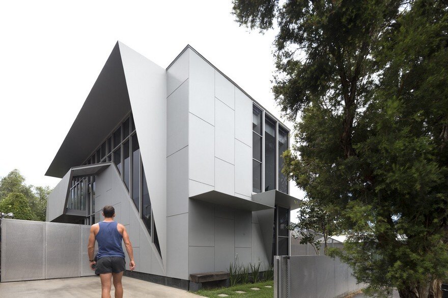 Angular Melbourne House Designed to Support an Active Lifestyle
