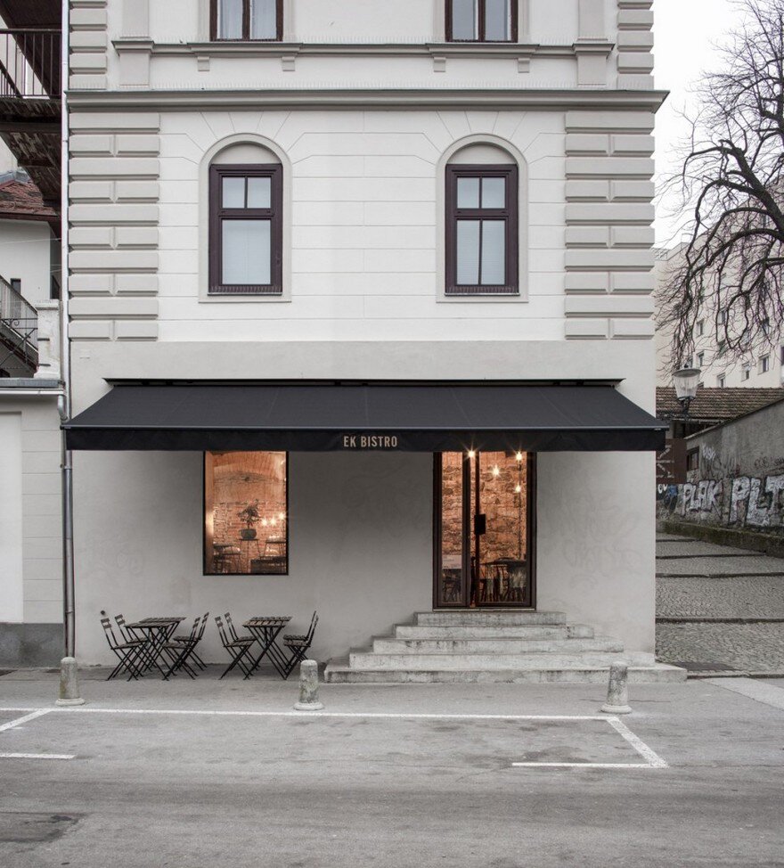 EK Bistro: The Naked Bar in the 19th Century Ljubljana Corner Building 12