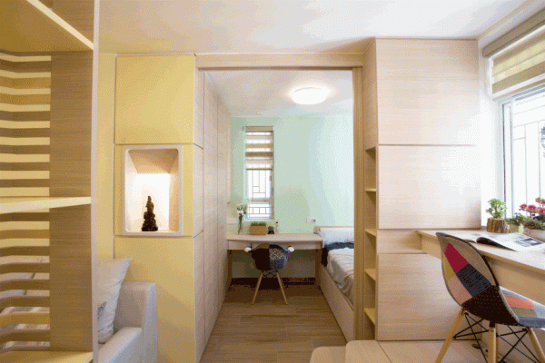 324 Gallery Micro Apartment Refurbished by Sim-Plex Design