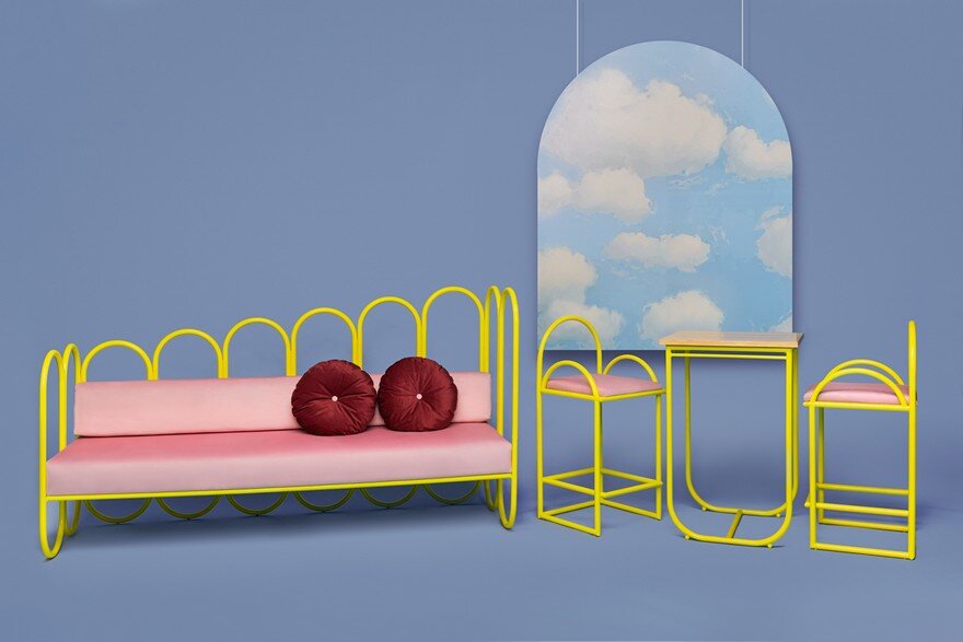 Arco Furniture Collection by Masquespacio Inspired by the 70s