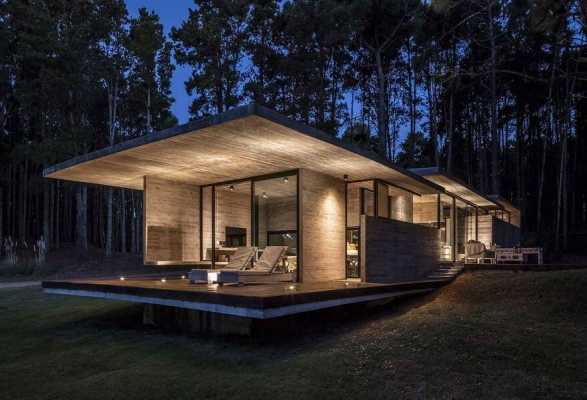 Forest Concrete House by Besonias Almeida Arquitectos