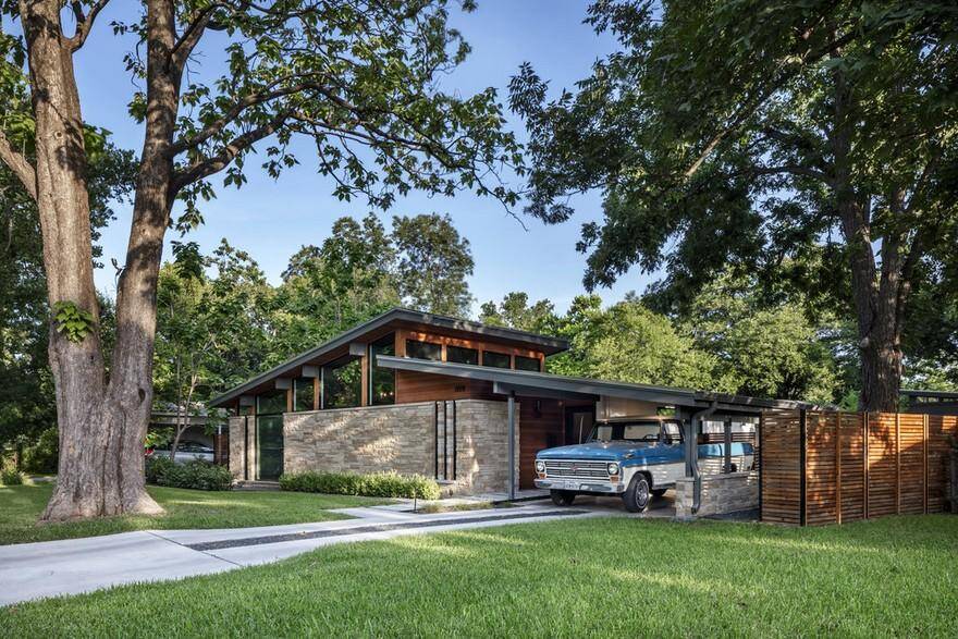 Central Austin House Remodeled in the Spirit of the Original Mid-Century House 1