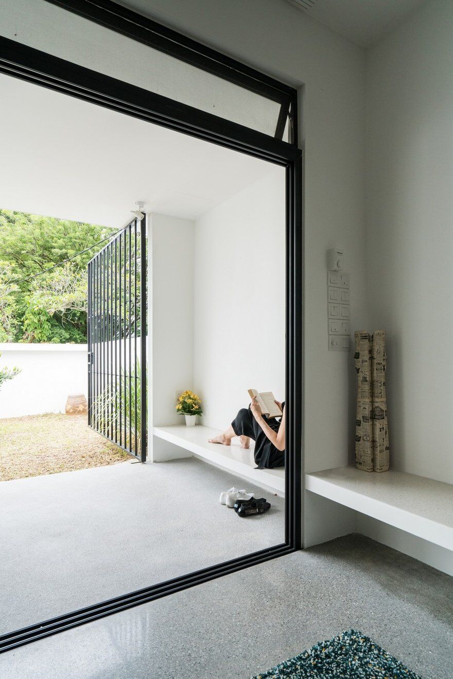 Minimalist Single Storey Terrace House Fabian Tan Architect