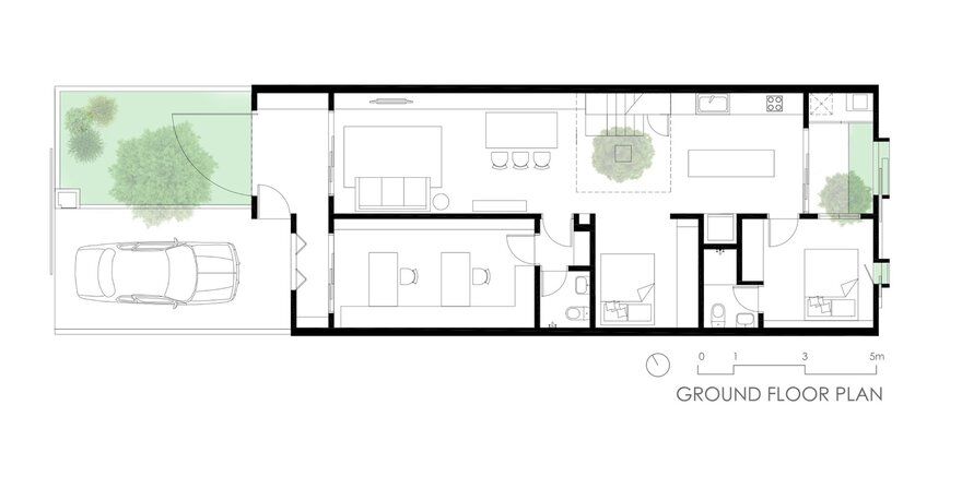 Minimalist Single Storey Terrace House Fabian Tan Architect