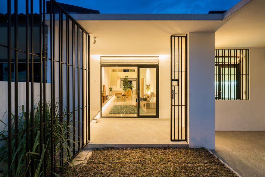 Minimalist Single Storey Terrace House Fabian Tan Architect