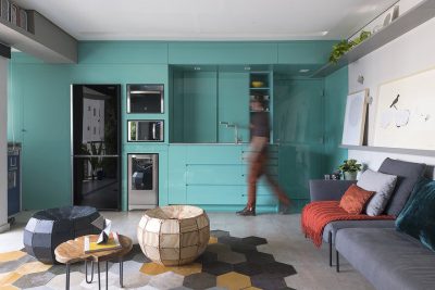 Compartmentalized Apartment Converted into a Completely Integrated Living Space