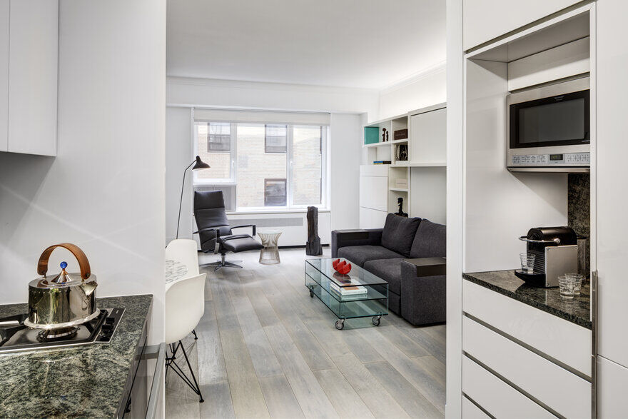 Efficient Studio Apartment by Lilian H Weinreich Architects