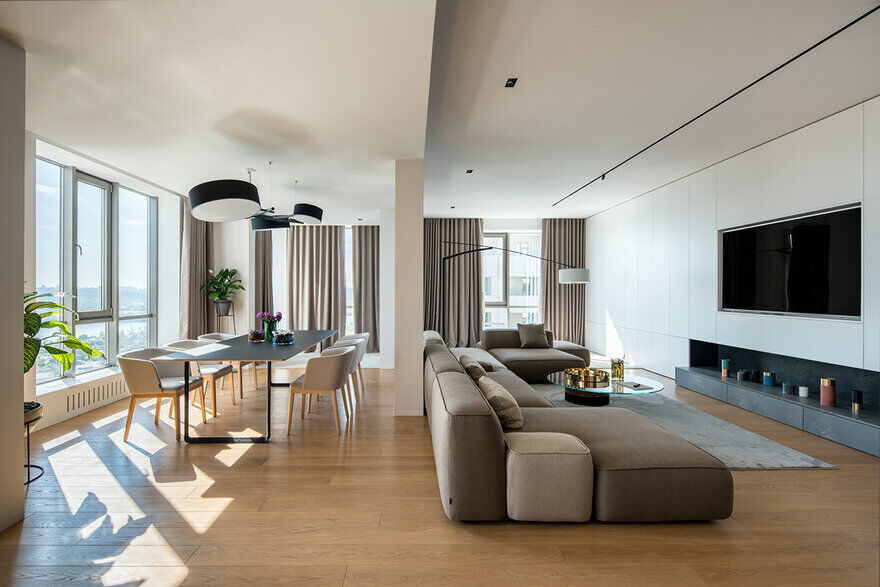 Minimalist Interior Designed by ZOOI for a Young Family