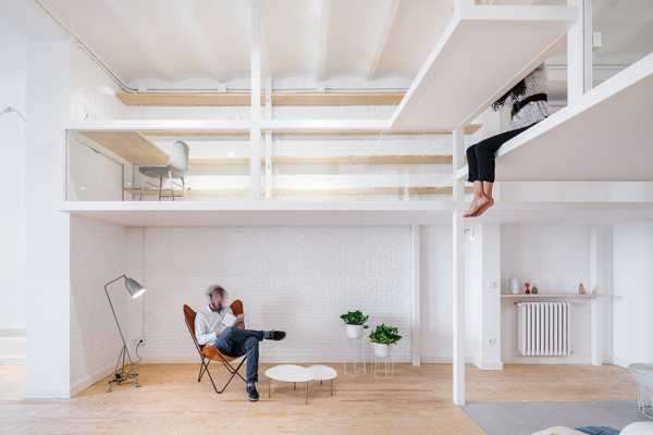 Madrid Loft – “House Within a House” Inspired by Japanese Architecture