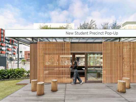 New Student Precinct Pop-Up by Breathe Architecture