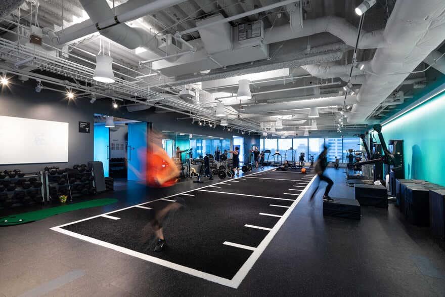 gym / Clive Wilkinson Architects + JPC Architects