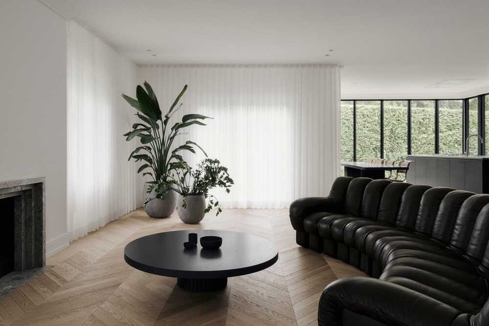 living room, a Full Renovation with Classic, Timeless Lines