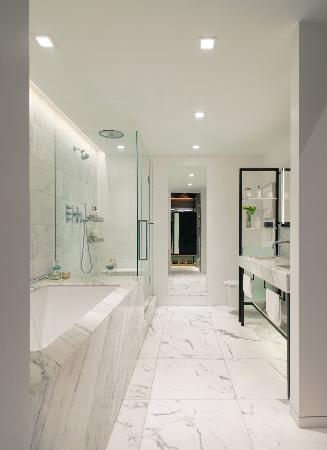 New York Apartment Gains a Spacious Luxury Bathroom and Dressing Room
