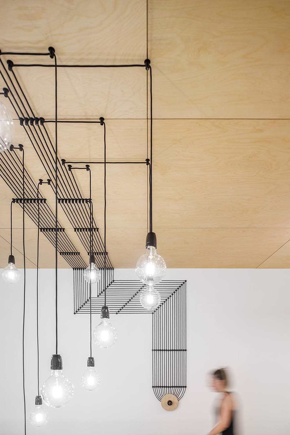 industrial style pendant lamp by Stu.dere Architect