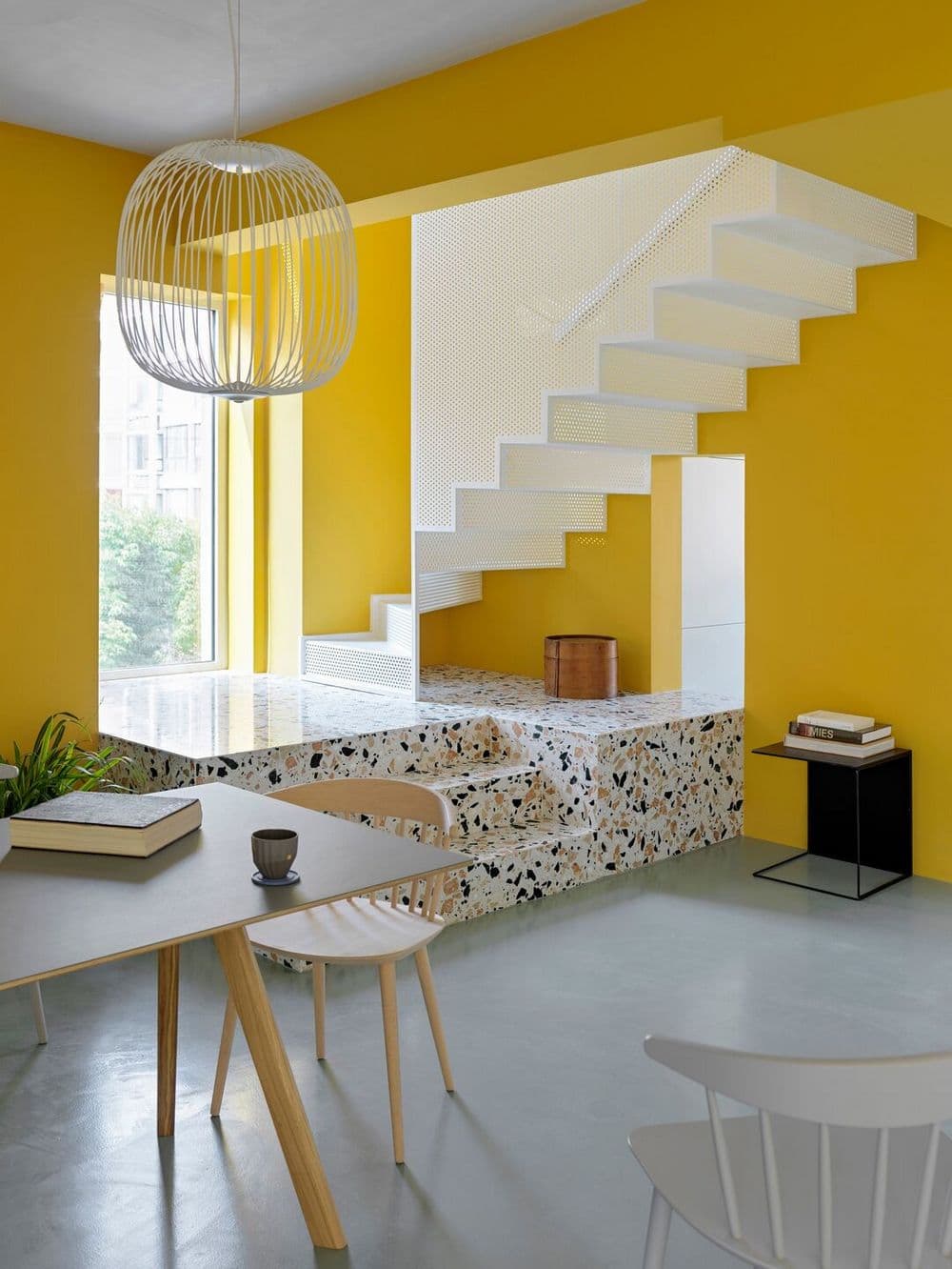 Yellow Duplex Apartment by MDDM Studio