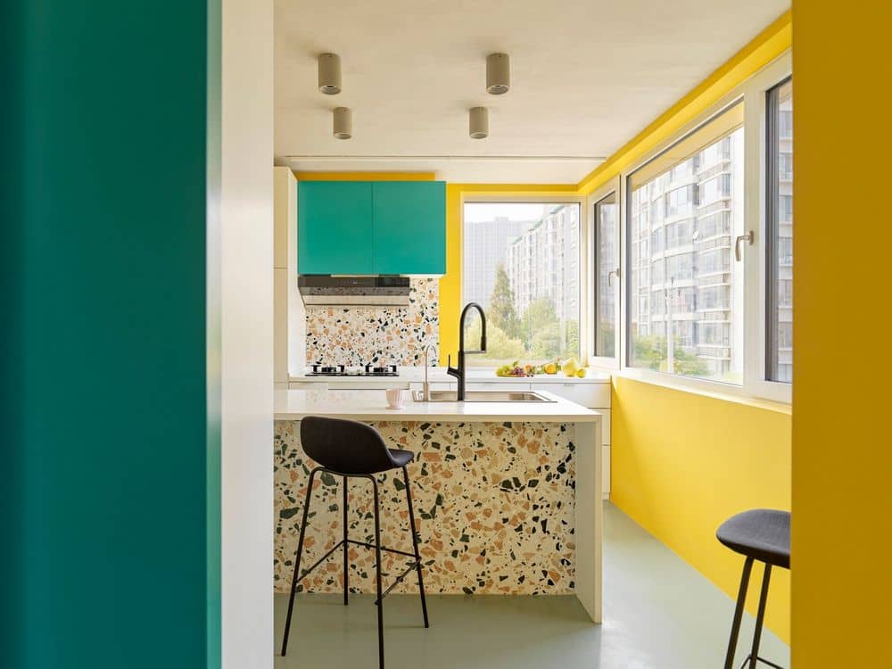 Yellow Duplex Apartment by MDDM Studio