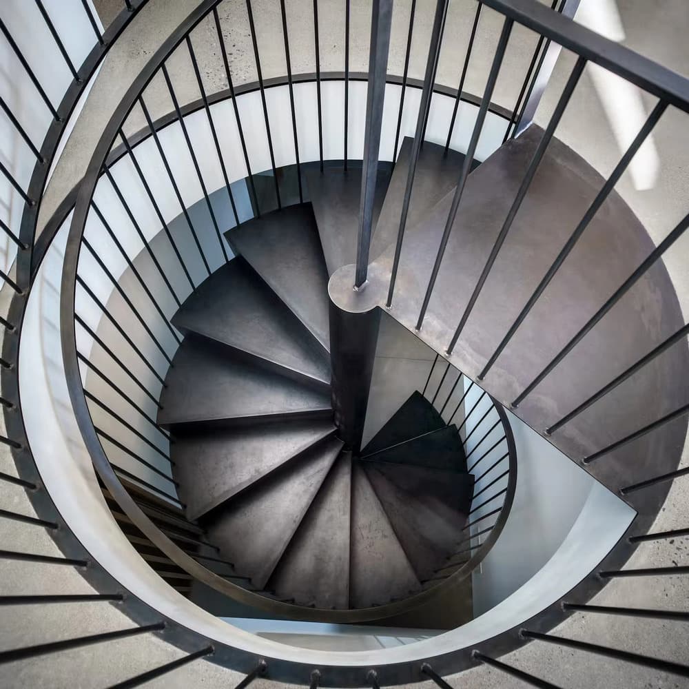 spiral staircase, cgmodern architecture