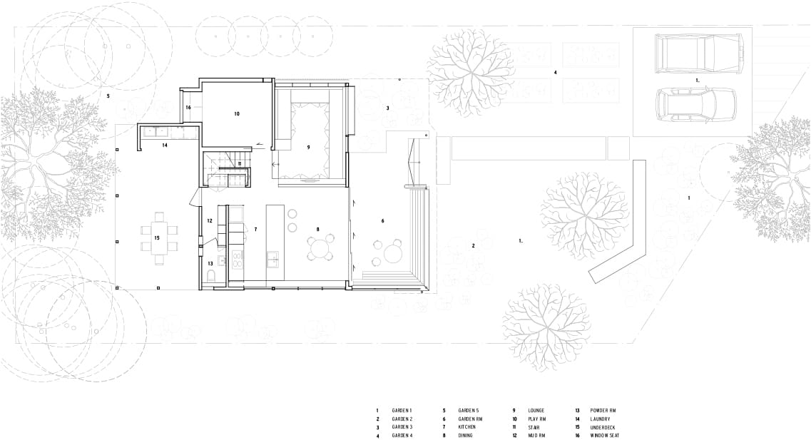 Bardon Undercroft House by Kieron Gait Architects