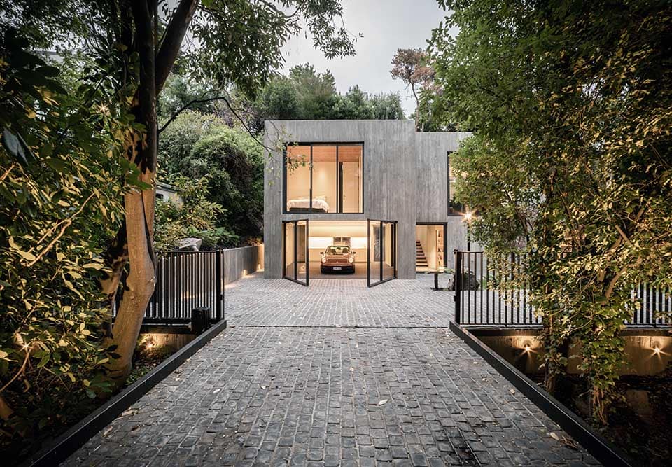 Valley Concrete House by AO Architecture