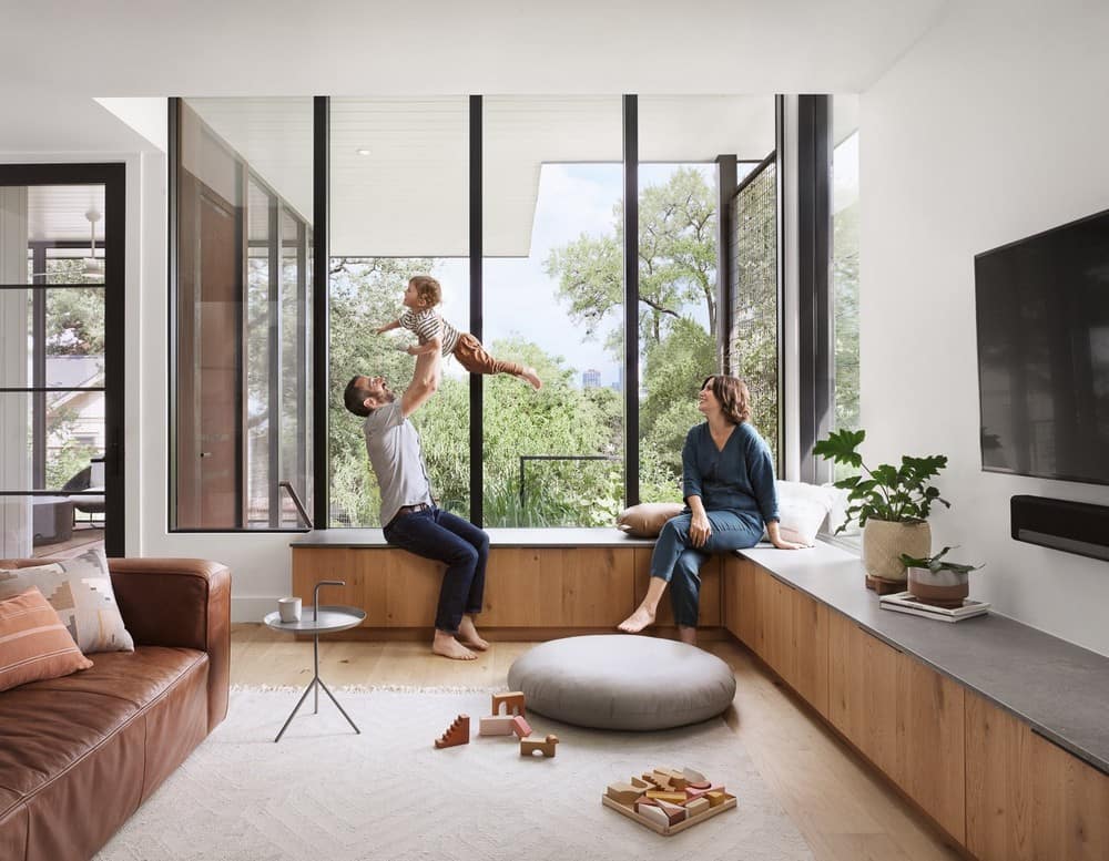 living room, Forge Craft Architecture + Design